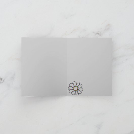 Fractal van het Ornament van Kerstmis #1 Feestdagen Kaart (Binnen)