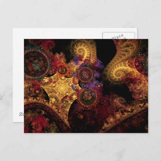 Fractal van het schouwspel briefkaart (Voorkant / Achterkant)