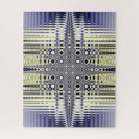 Fractal van optische illusies legpuzzel (Verticaal)