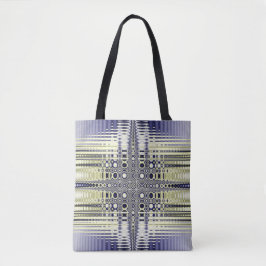 Fractal van optische illusies tote bag