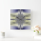 Fractal van optische illusies vierkante klok (Huis)