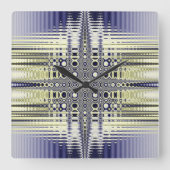 Fractal van optische illusies vierkante klok (Voorkant)
