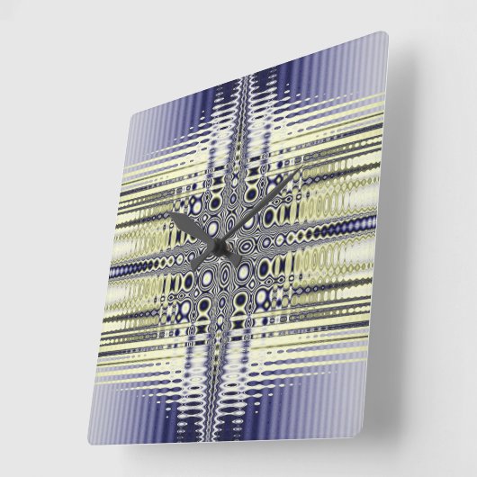 Fractal van optische illusies vierkante klok (Hoek)