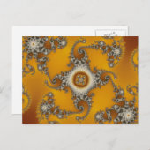 Fractal van tentakels briefkaart (Voorkant / Achterkant)