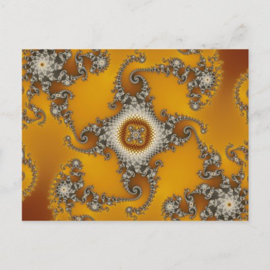 Fractal van tentakels briefkaart (Voorkant)