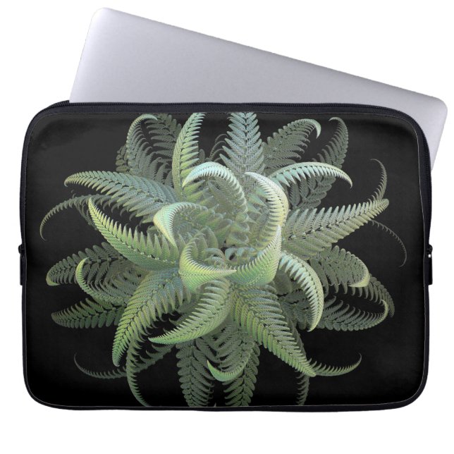 Fractal Varens in Bloei  Laptop Sleeve (Voorkant)