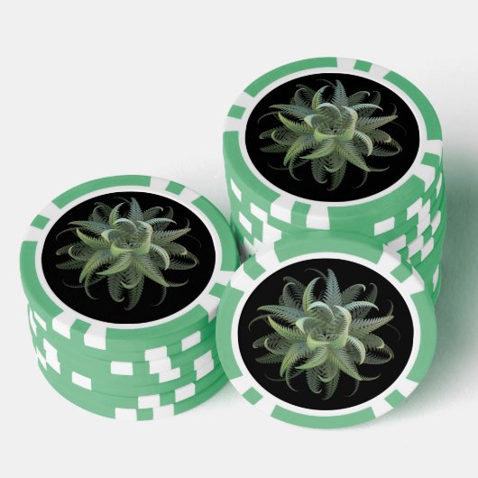 Fractal Varens in Bloei Poker Chips (Opstapeling)
