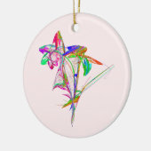 Fractal - ventilator en bud keramisch ornament (Links)