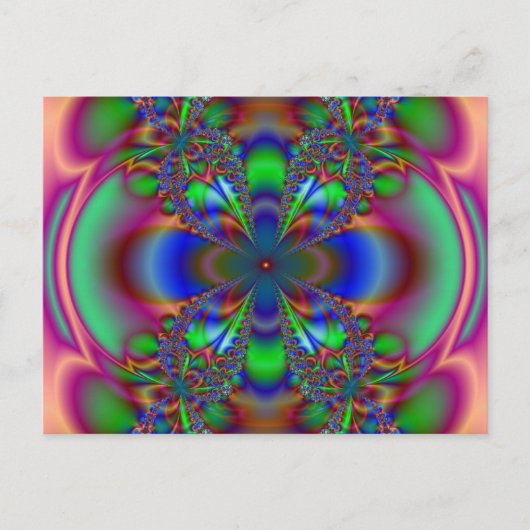 Fractal ventilator in meerdere kleuren briefkaart (Voorkant)