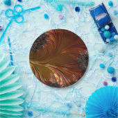 Fractal, veren, bord van koperpapier (Feest)