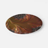 Fractal, veren, bord van koperpapier (Gekanteld)