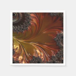 Fractal, veren, koperluiers servet