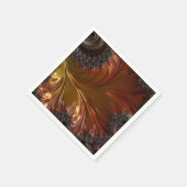 Fractal, veren, koperluiers servet (Hoek)