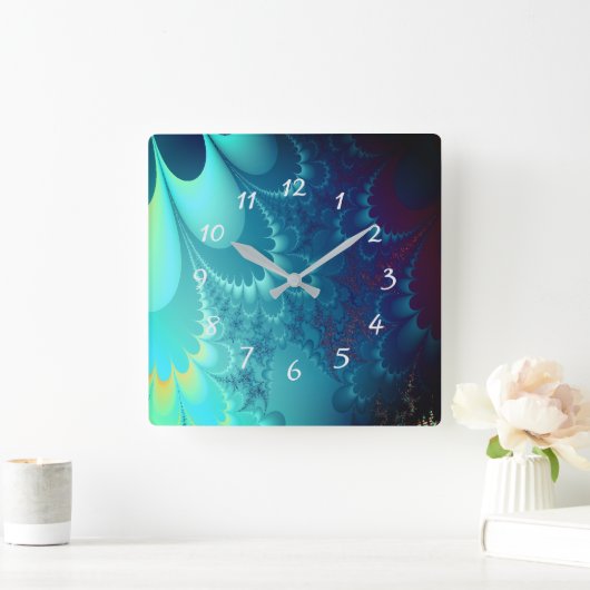 Fractal Vierkante Klok (Huis)