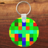 Fractal vierkanten sleutelhanger (Voorkant)