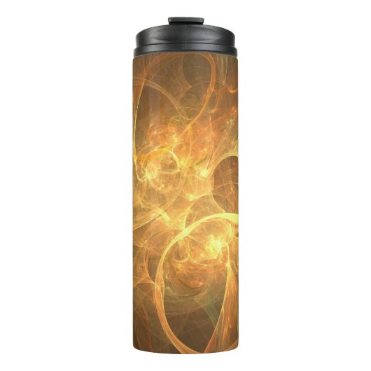 Fractal vlamruimte-energie fantasie thermosbeker (Voorkant)