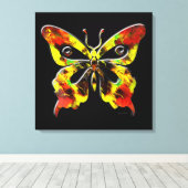 Fractal vlinder Art 1 verpakt canvas Afdruk (Insitu (Houten vloer))