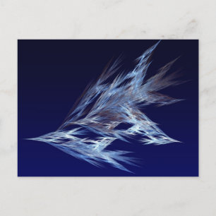 Fractal - vogels tijdens de vlucht briefkaart