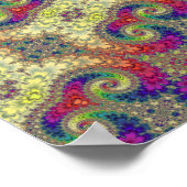 Fractal Volute Patroon Poster (Hoek)