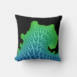 Fractal Wave Artsy Nautical Beach House Kussen