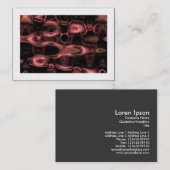 Fractal Waves 01 (grenspost) Visitekaartje (Voorkant / Achterkant)