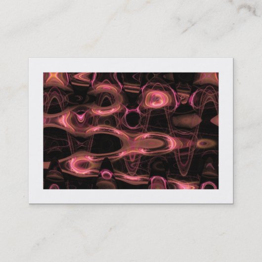 Fractal Waves 01 (grenspost) Visitekaartje (Voorkant)