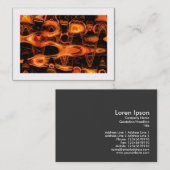 Fractal Waves 02 (grenspost) Visitekaartje (Voorkant / Achterkant)