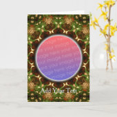 Fractal Wenskaart Kaart (Gele Bloem)