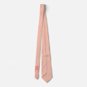 Fractal wervelolifant - koraal sinaasappel en wit stropdas (Achterkant)