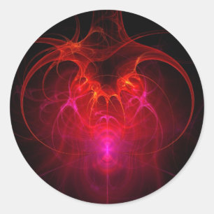 Fractal - Wetenschap - Het neurale netwerk Ronde Sticker