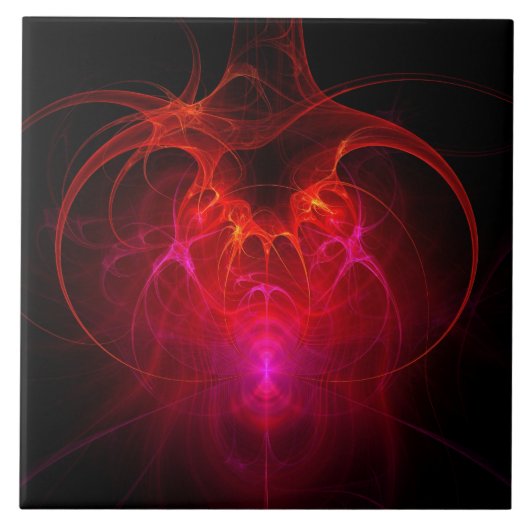 Fractal - Wetenschap - Het neurale netwerk Tegeltje (Voorkant)