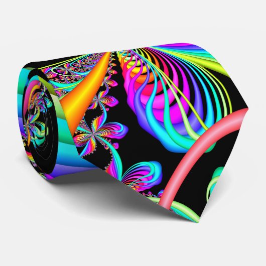 Fractal Whimsical Butterfly Stropdas (Opgerold)