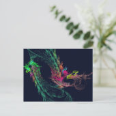 Fractal - Winged dragon Briefkaart (Staand voorkant)