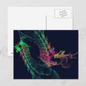 Fractal - Winged dragon Briefkaart (Voorkant / Achterkant)