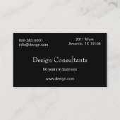 Fractal Wings Visitekaartje (Achterkant)