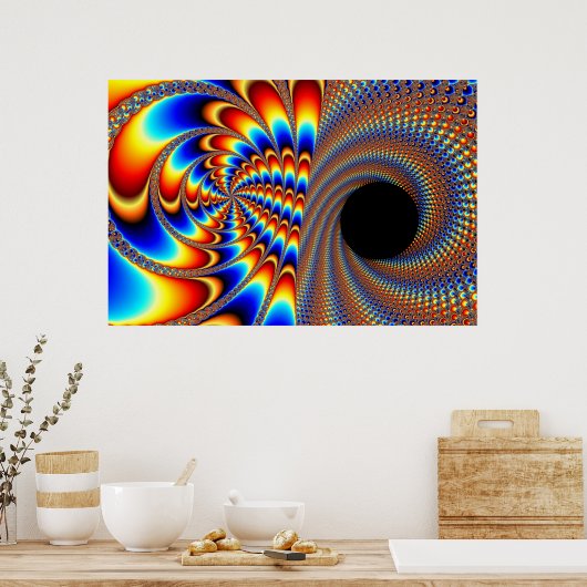 Fractal Wink Poster (Keuken)