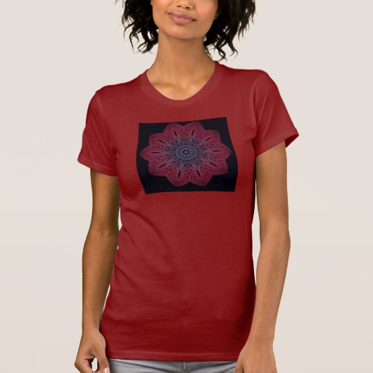 Fractal (Winter Blossom XZK) Vrouwen T-shirt (Voorkant)