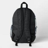 Fractal Winter Camouflage Bedrukte Rugzak (Achterkant)