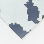 Fractal Winter Camouflage Fleece Deken (Hoek)