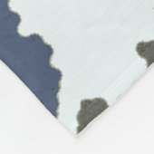 Fractal Winter Camouflage Fleece Deken (Hoek)