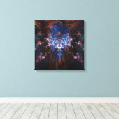 Fractal Wizard op gewikkeld canvas 16x16 Afdruk (Insitu (Houten vloer))