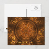 Fractal Wood Carving Briefkaart (Voorkant / Achterkant)