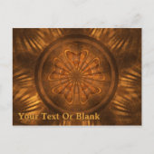 Fractal Wood Carving Briefkaart (Voorkant)