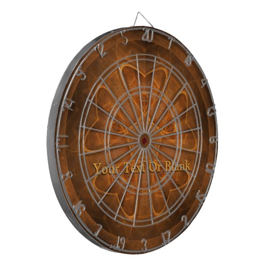 Fractal Wood Carving Dartbord (Voorkant Links)