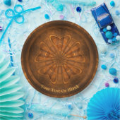 Fractal Wood Carving Papieren Bordje (Feest)