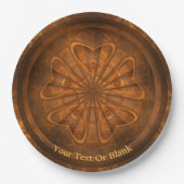 Fractal Wood Carving Papieren Bordje (Voorkant)