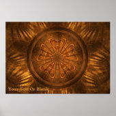 Fractal Wood Carving Poster (Voorkant)