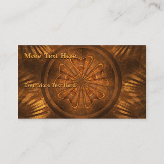 Fractal Woodarbeider Visitekaartje (Achterkant)
