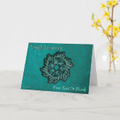Fractal Wreath - Vrolijk fraster Kaart (Gele Bloem)