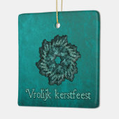Fractal Wreath - Vrolijk fraster Keramisch Ornament (Links)
